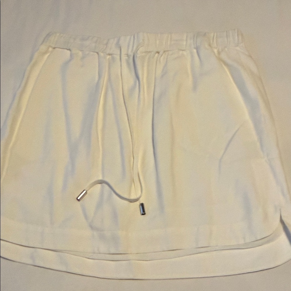 Banana Republic Cream Drawstring Skirt